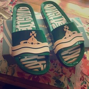 Vivienne Westwood Melissa slides NEW w/box&bag!